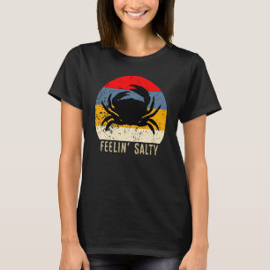 Feelin Salty Maryland Crab Sunset Graphic T-Shirt