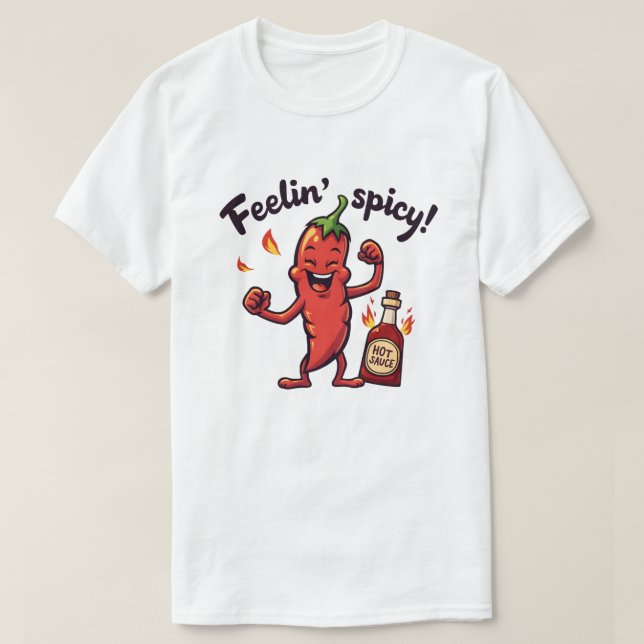 Feelin’ Spicy Pepper T-Shirt (Design Front)