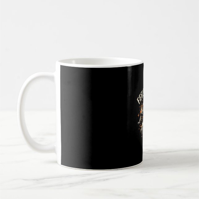 Feelin’ Witchy Halloween Witch Dance Coffee Mug (Left)