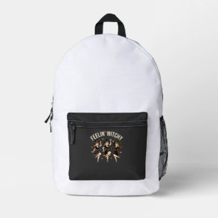 Feelin’ Witchy Halloween Witch Dance Printed Backpack