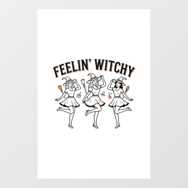 Feelin Witchy Retro Halloween Witches (Sheet)