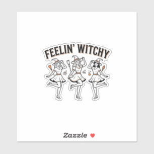 Feelin Witchy Retro Halloween Witches