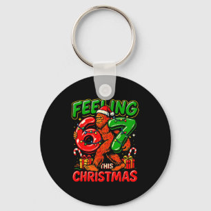 Feeling 67 This Christmas Funny Bigfoot Key Ring