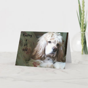 FEELING A BIT SAD OVER THE HILL CARD