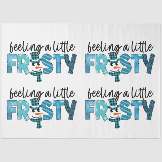 Feeling A Little Frosty Customise Tissue Paper (Front)