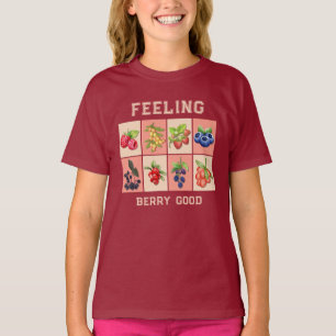 FEELING BERRY GOOD Custom Strawberry Berries Kids T-Shirt