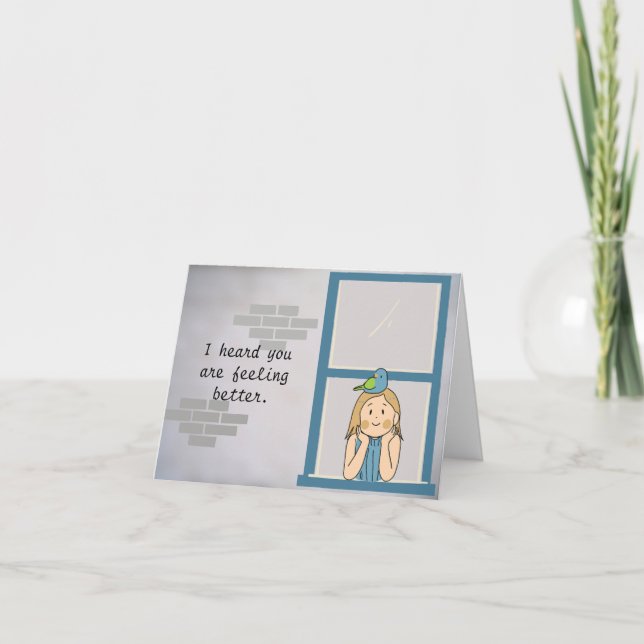 FEELING BETTER - GET WELL CARD (Front)