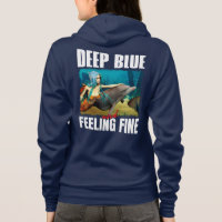 Feeling Blue Ocean Mermaid Dolphin Art