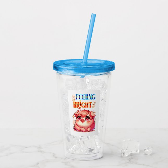 Feeling Bright Acrylic Tumbler (Back Ice)