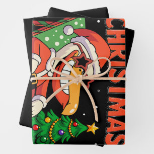 Feeling Chill This Christmas Pelican Retro Holiday Wrapping Paper Sheet