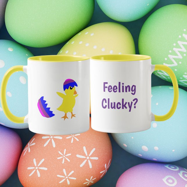 Feeling Clucky Funny Chick Design Mug (Creator Uploaded)