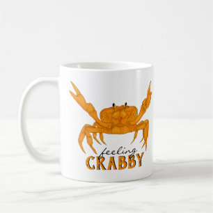 Feeling Crabby, orange crab Coffee Mug