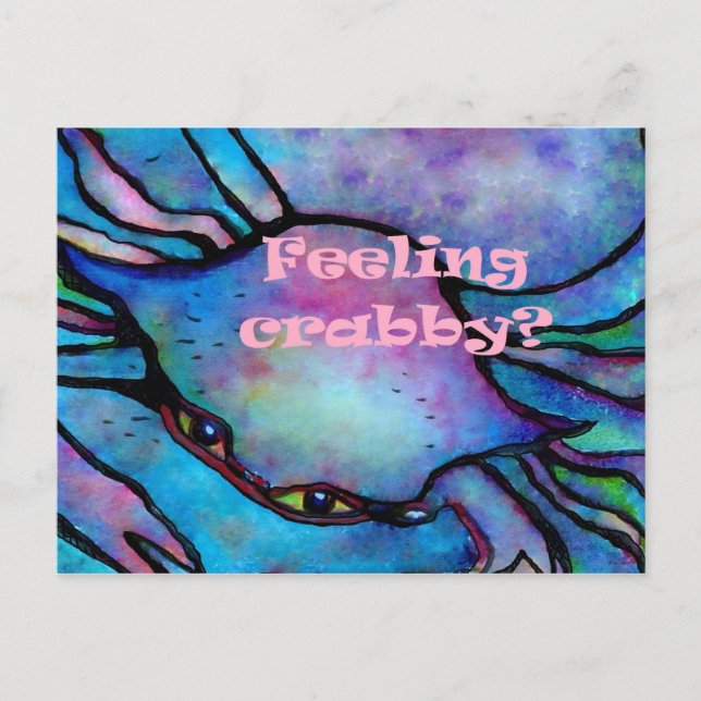 Feeling Crabby Postcard (Front)
