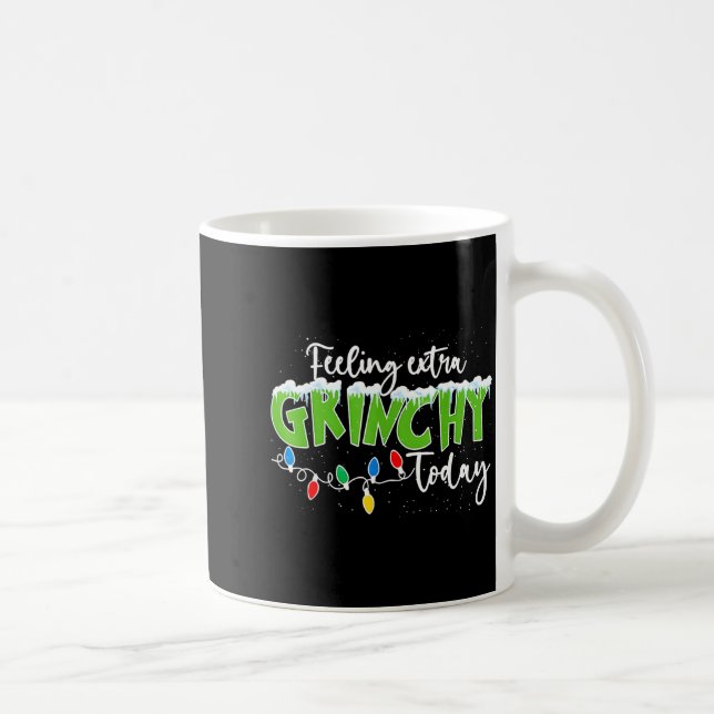 Feeling Extra Today Funny Christmas 2025  Coffee Mug (Right)