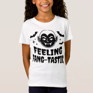 Feeling Fang-Tastic Funny Vampire Halloween Design T-Shirt