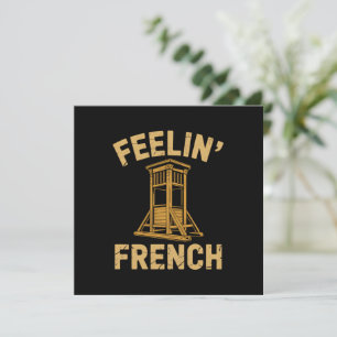 Feeling French Vintage Guillotine Invitation