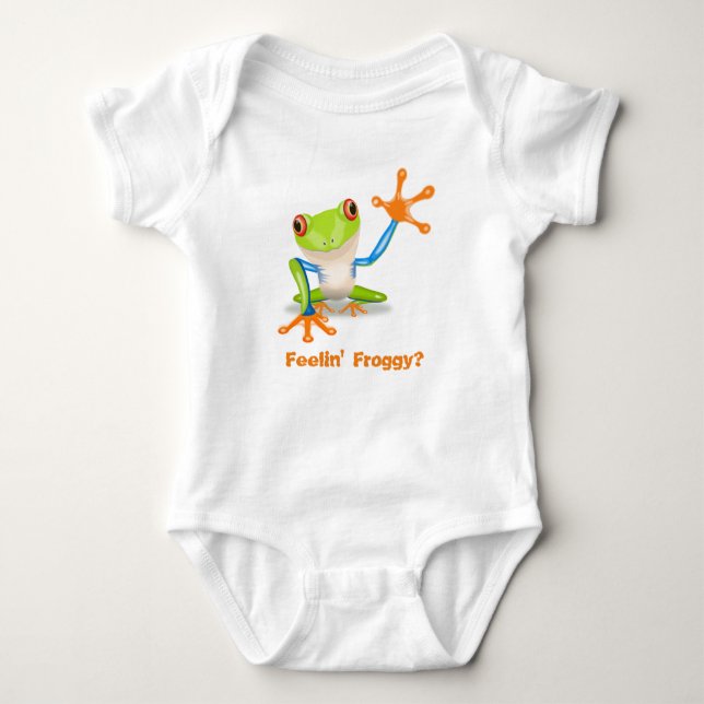 Feeling Froggy? - Tree Frog Baby Bodysuit (Front)