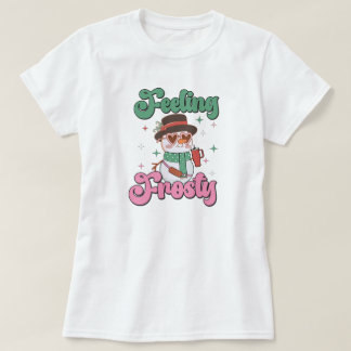 Feeling Frosty Retro Snowman T-Shirt