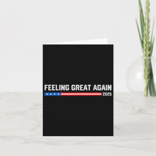 Feeling Great Again 2025 New Year Trump Vance Supp Card