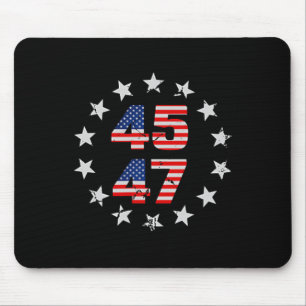 Feeling Great Again Trump 2024 American Flag (on B Mouse Pad
