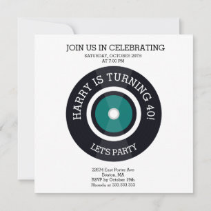 Feeling Groovy LETS PARTY INVITATION