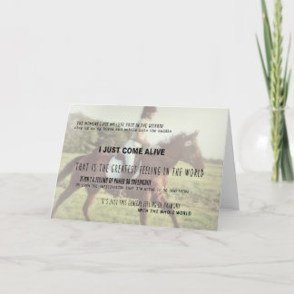 FEELING HARMONY Greeting Card