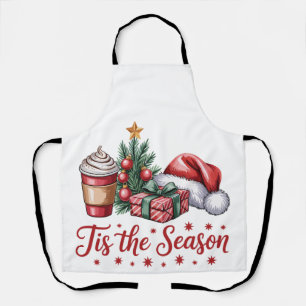 Feeling Jolly Christmas Tree Hot Cocoa Holiday Apron