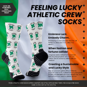 Feeling Lucky Athletic Crew Socks