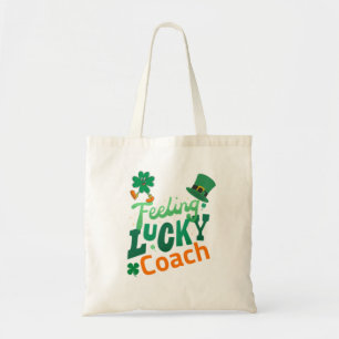 Feeling lucky coach for irish saint patrick's day tote bag