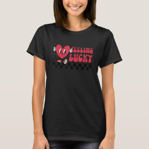 Feeling Lucky Cute Heart Valentine's Day Kids Boy T-Shirt