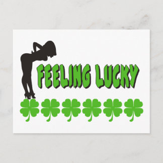 Feeling Lucky Irish Women's Gift Postcard
