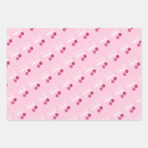 Feeling Lucky, Lucky Girl, Luckiest Girl, Preppy Wrapping Paper Sheet