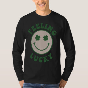 Feeling Lucky Smile Face St Patrick Day T-Shirt