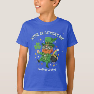 Feeling Lucky St. Patrick's Day Cute Leprechaun T-Shirt