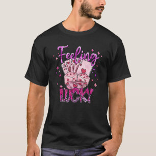 Feeling Lucky Valentine Pocket Dice Valentine's Da T-Shirt