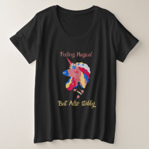 Feeling magical but also stabby plus size T-Shirt