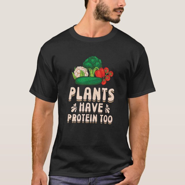 Feeling Plantastic Vegan Plant Based Lifestyle Veg T-Shirt (Front)