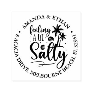 feeling salty  self-inking stamp