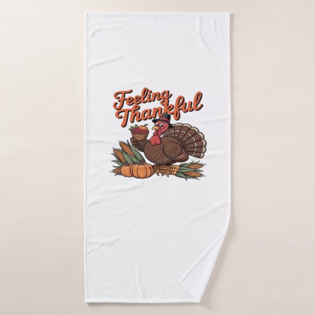 Feeling thankful Classic T-Shirt Bath Towel (Bath Towel)