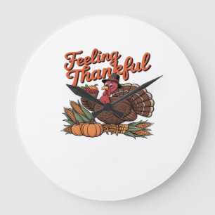 Feeling thankful Classic T-Shirt Large Clock