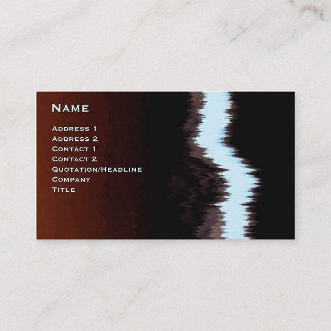 Feeling the wind business card (Front)