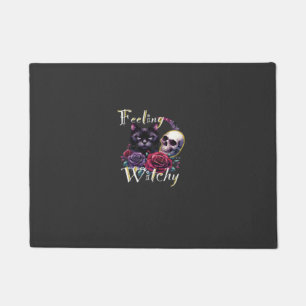 Feeling Witchy Black Cat Classic T-Shirt Doormat