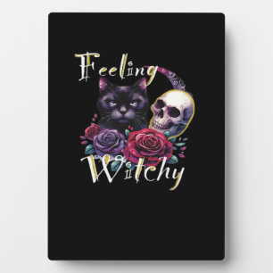 Feeling Witchy Black Cat Classic T-Shirt Plaque