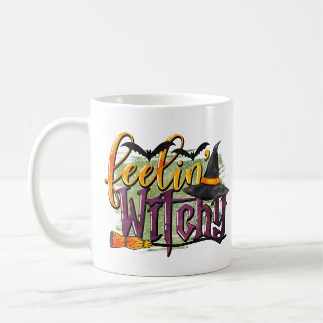 Feeling Witchy Halloween  Coffee Mug (Left)
