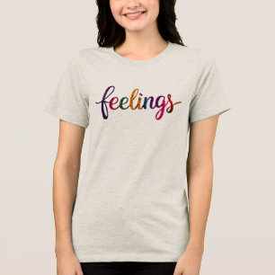 Feelings_dgn.no.3- by Maaya_P, Women's Tri-Blend Shirt