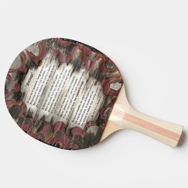 Feelings Ping Pong Paddle (Side)