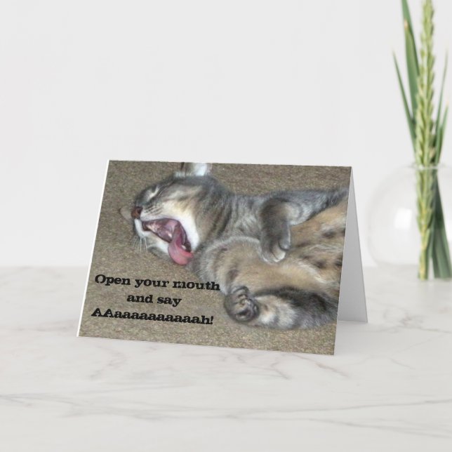 Feels Better Soon Kitty Cat Card (Front)