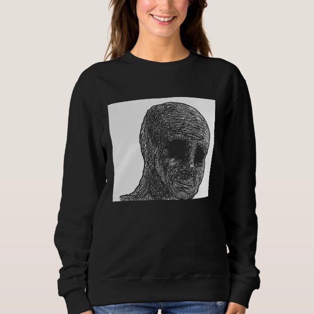 Feels Guy Wojak Meme Doomer  1 Sweatshirt (Front)