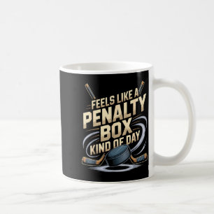 Feels Like A Penalty Box Kind Of Day Funny Hockey  Coffee Mug