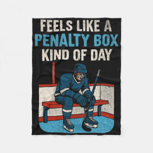 Feels Like A Penalty Box Kind Of Day Vintage Boys  Fleece Blanket